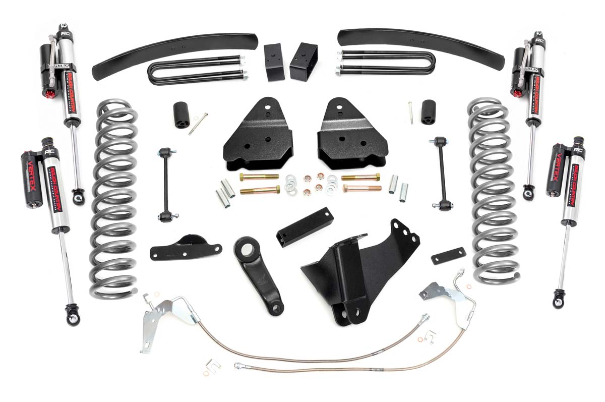 Ford F-250 Super Duty Suspension Lift Kit - Rough Country - Vertex, N3 Series Shock Absorbers, 6 Inch Lift - '08-'10